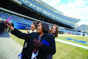 DePaul students got an inside view of Chicago athletics organizations, including the Bears, from alumni and others who work in sports management.