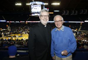 Rev. Dennis H. Holtschneider, C.M. and alumnus Tom Blasczyk