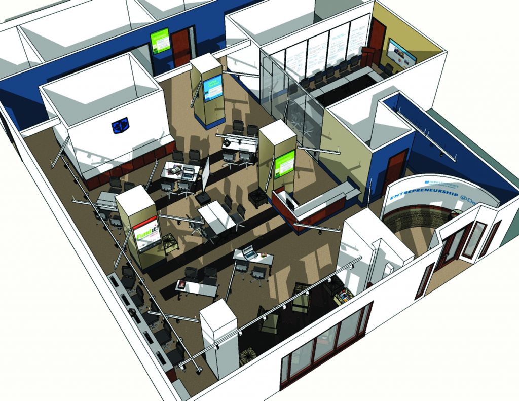 Preliminary startup lab rendering