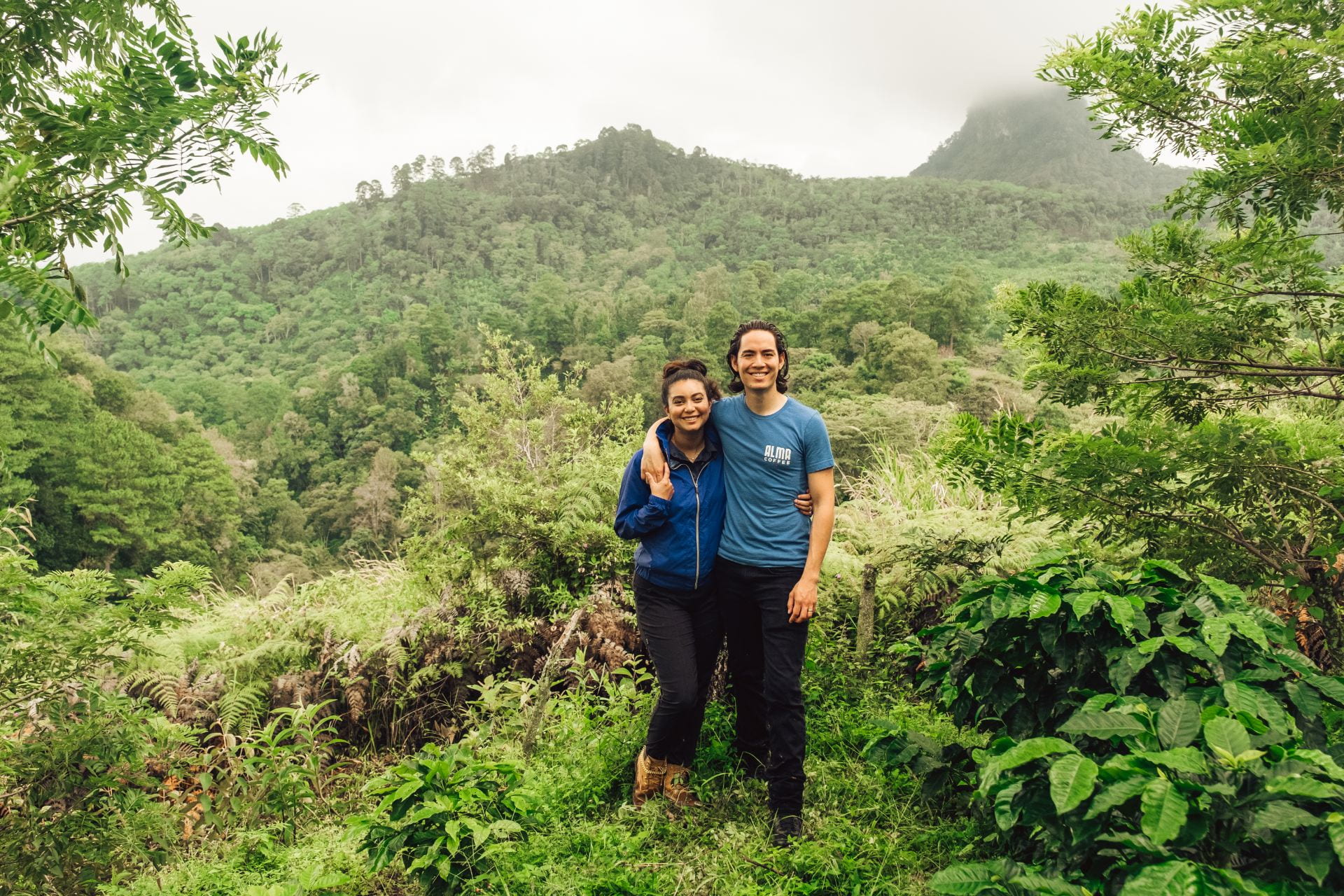Entrepreneur Leticia Hutchins and her husband and business partner Harry Hutchins visit the family coffee farm in Honduras.