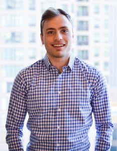 A class project inspired Matt Almeranti (BUS ’18), now a LinkedIn regional account manager, to become a sales professional. (Photo by Mike Nowak)