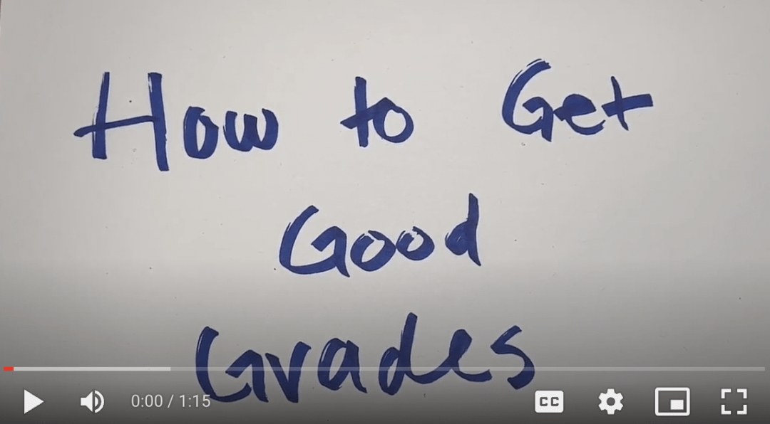Tips on Getting Good Grades