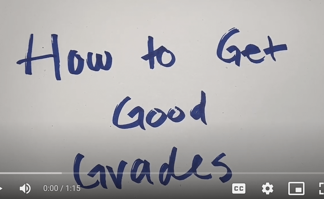 Tips on Getting Good Grades