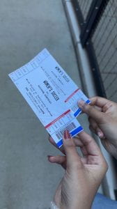 Two tickets for the female soccer match